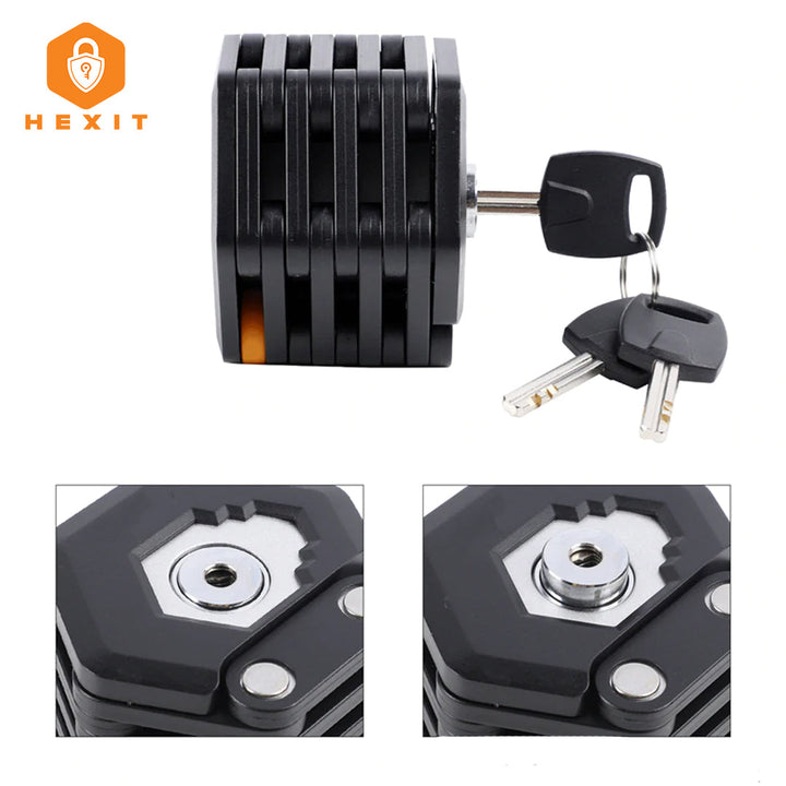 HEXIT™ FoldLock - Kompakt og Lett Sykkellås Luvikno