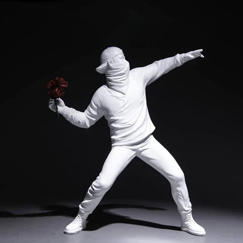 Banksy Flower Rioter Ornament | Luvikno