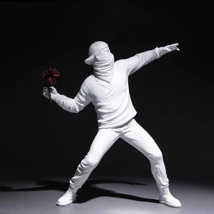 Banksy Flower Rioter Ornament | Luvikno