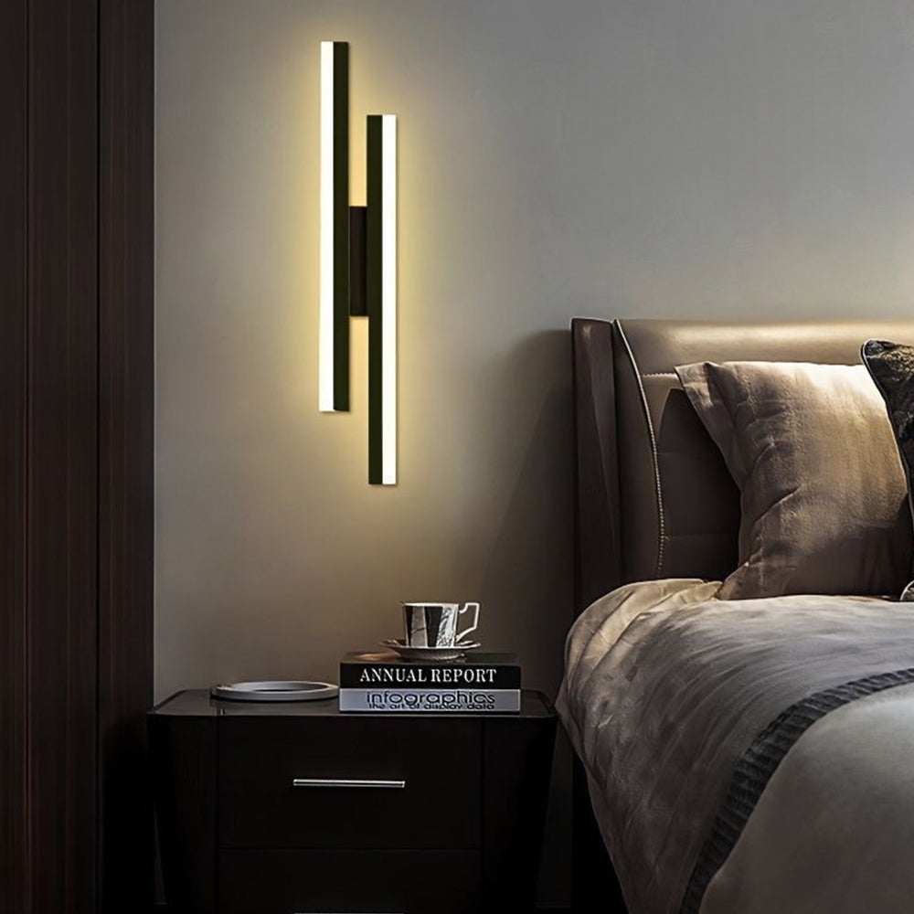 LED Vegglampe Akryl Metall Vegglampe Belysningsarmatur Luvikno