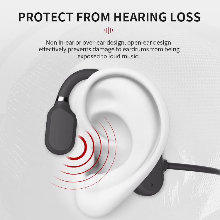 Nye vanntette bone conduction hodetelefoner stereo Bluetooth trådløs Luvikno