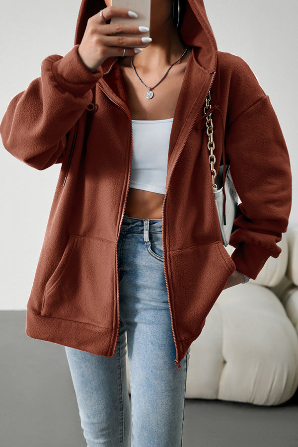 Luvik | Ledig strikk cardigan med hette