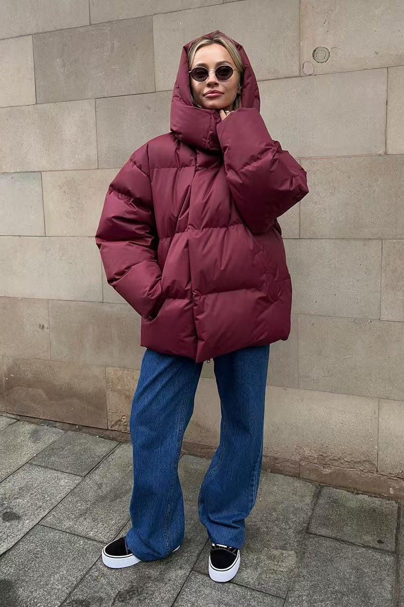 Luvik | Duty Vetoketjullinen Huppupuffertakki