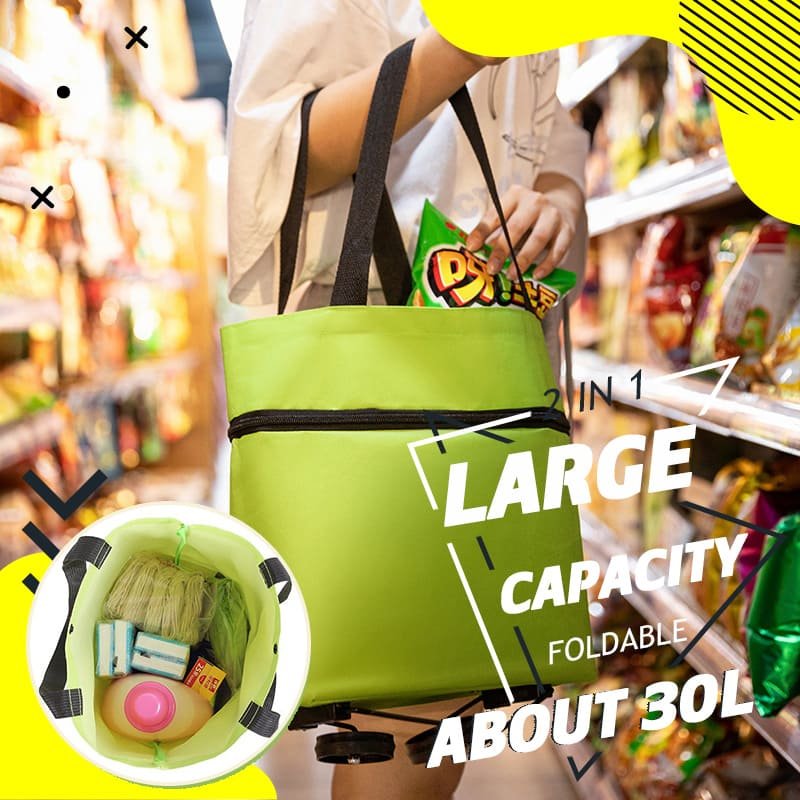 SmartCart - Omstillbare Handleposer med Hjul Luvikno