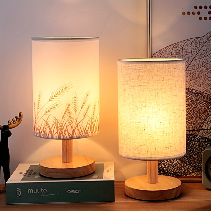 WoodGlow – Justerbar LED Bordlampe med USB Luvikno