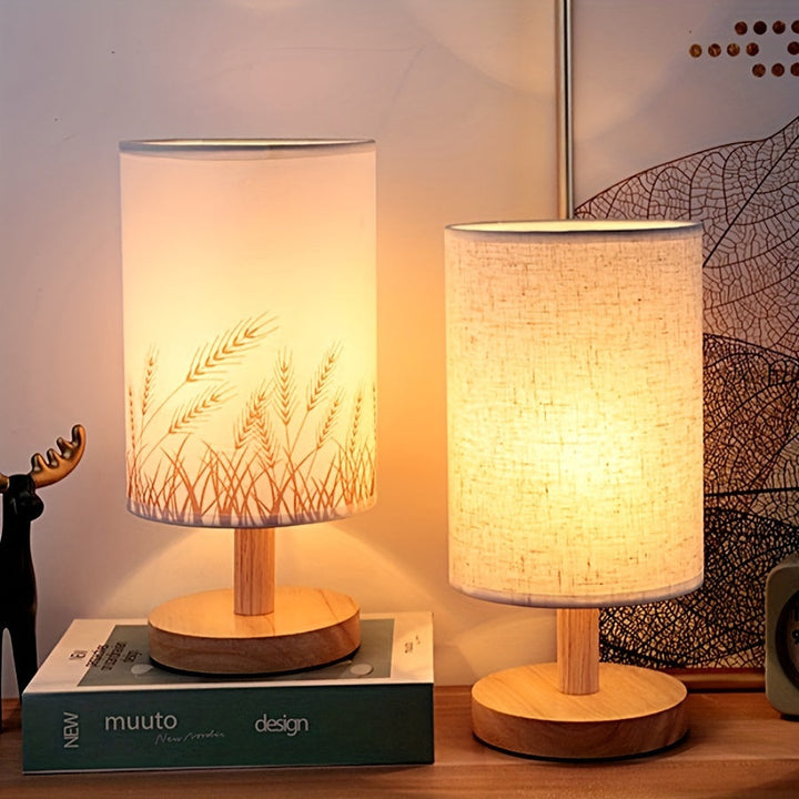 WoodGlow – Justerbar LED Bordlampe med USB Luvikno