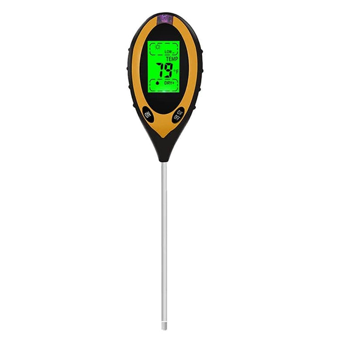 Luvikno | 4-i-1 Jord Analyzer: pH, Fuktighet, Temperatur, Lys