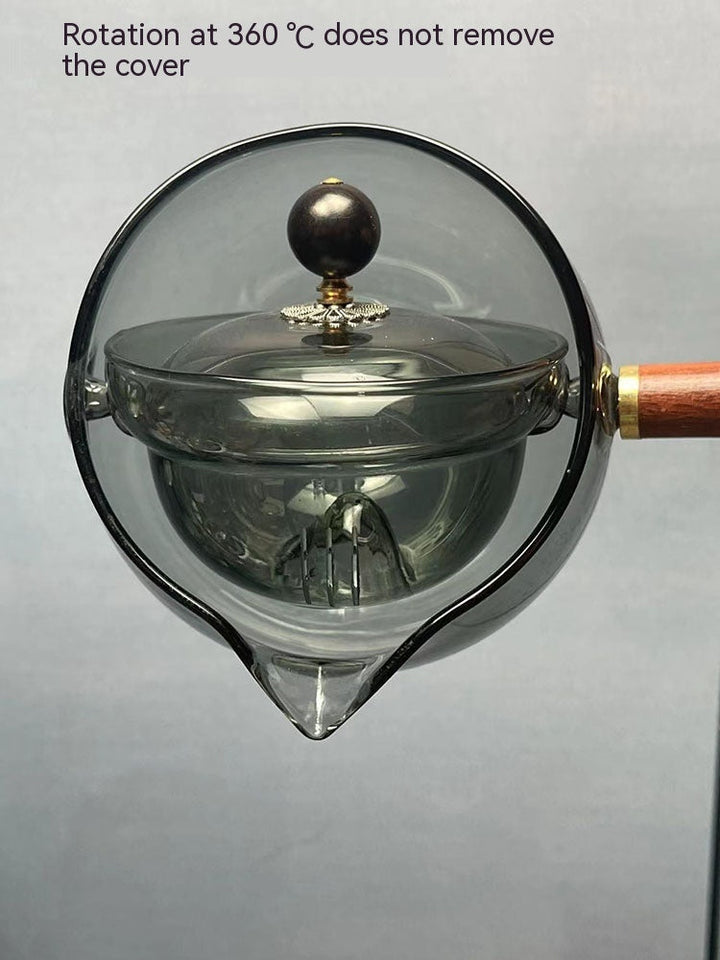 Rotary Glass Teapot med infusor. | Luvikno