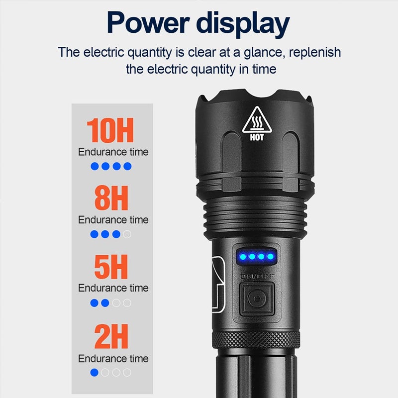 Vanntett Usb oppladbar Blitslykt | Luvikno