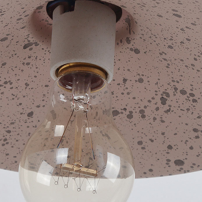 Moderne industriell vanntett metallplate bolle 1-lys vegglampe for utendørs patio | Luvikno