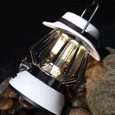 Moderne Håndholdt Metalltekstur Camping LED Utendørslys | Luvikno