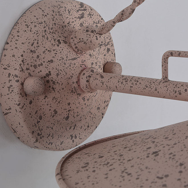 Moderne industriell vanntett metallplate bolle 1-lys vegglampe for utendørs patio | Luvikno