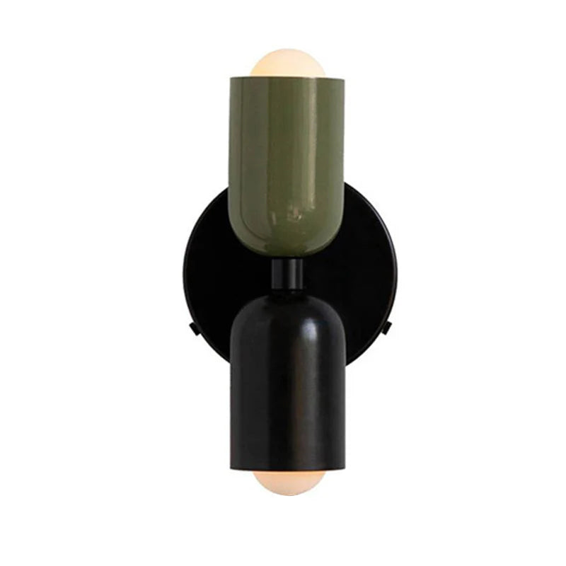 Vegglampe Moderne Dobbel Glass Vegglampe Luvikno