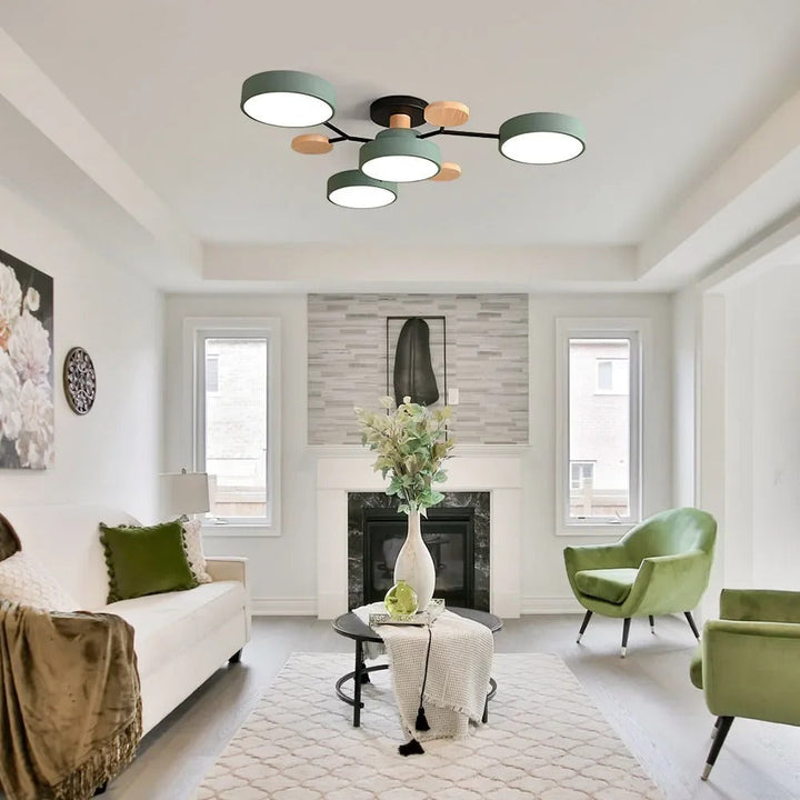 Taklampe Modern LED Flush Mount Chandelier Luvikno