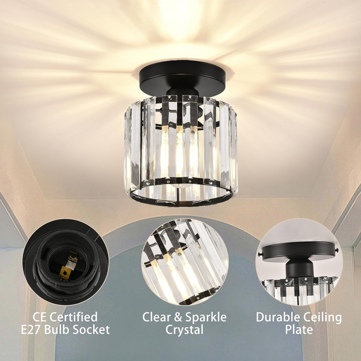 Moderne Krystall Taklampe - CrystalGlow | Luvikno