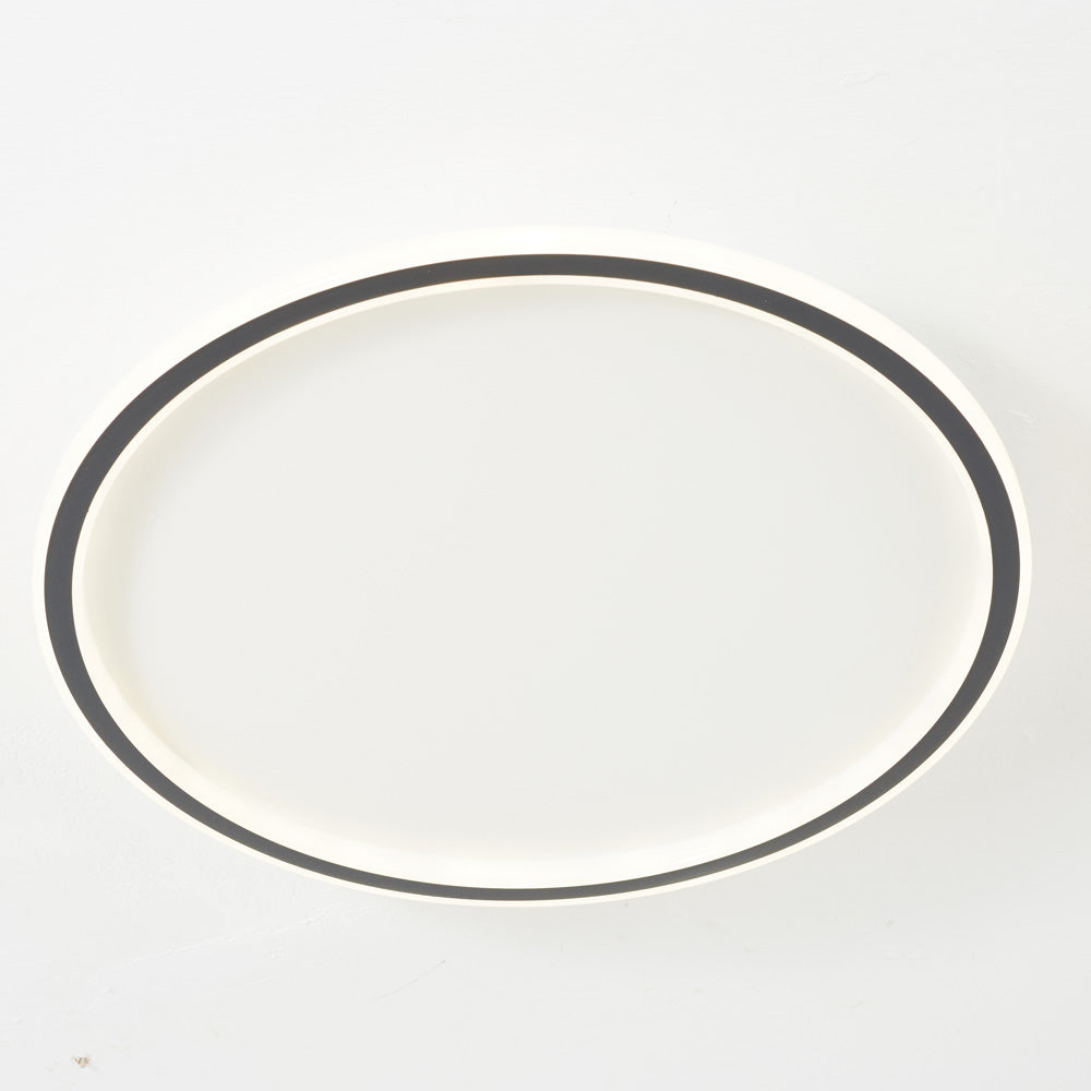 LunaNova - Moderne LED Taklampe Metall/Akryl for Stue og Soverom, Svart/Hvit Design | Luvikno