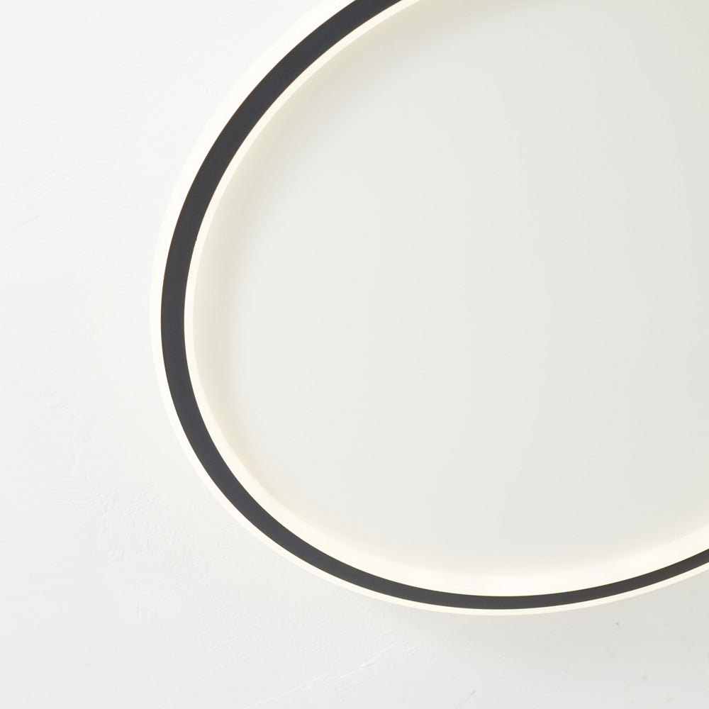 LunaNova - Moderne LED Taklampe Metall/Akryl for Stue og Soverom, Svart/Hvit Design | Luvikno