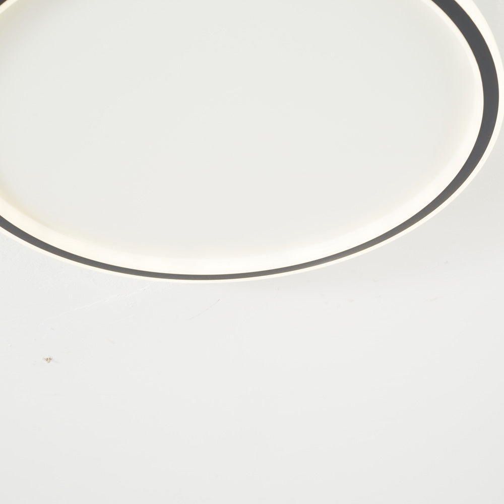 LunaNova - Moderne LED Taklampe Metall/Akryl for Stue og Soverom, Svart/Hvit Design | Luvikno