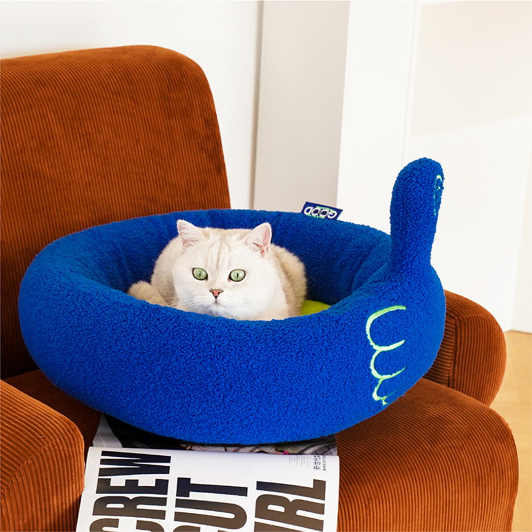 Pawsome Gesture Katt- og Hundeforingseng Koselig Plysj Hund Katt Seng Avtagbar Pute | Luvikno