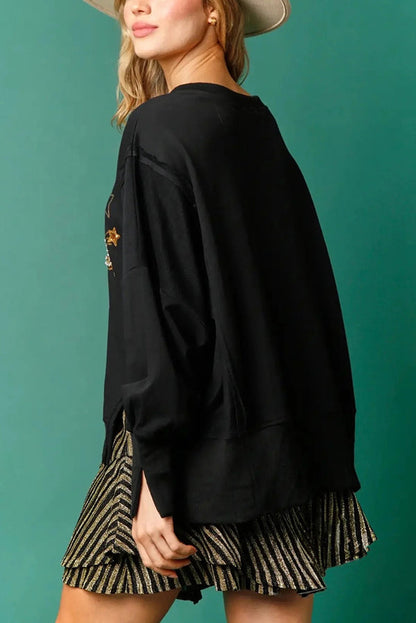 Luvik | Joulupaitapilkitty Rento Kiertopää Pitkähihaiset Huppari