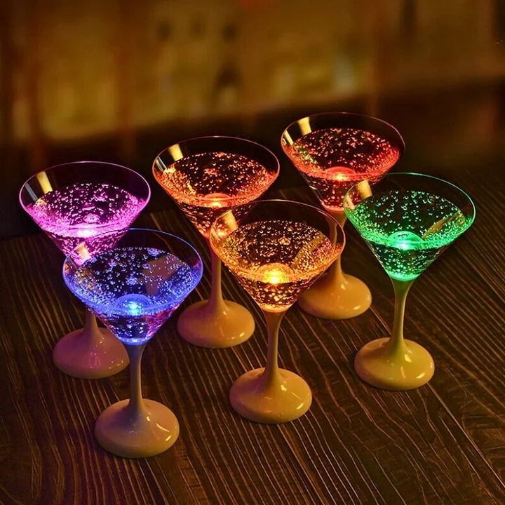 GlowSip - LED-belyst vinglasssett (6 stk) Luvikno