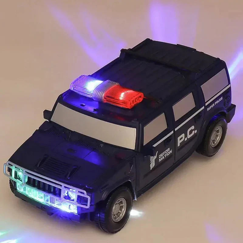 RoboPolice leke - Forvandlingsbar politibil og robot for barn Luvikno