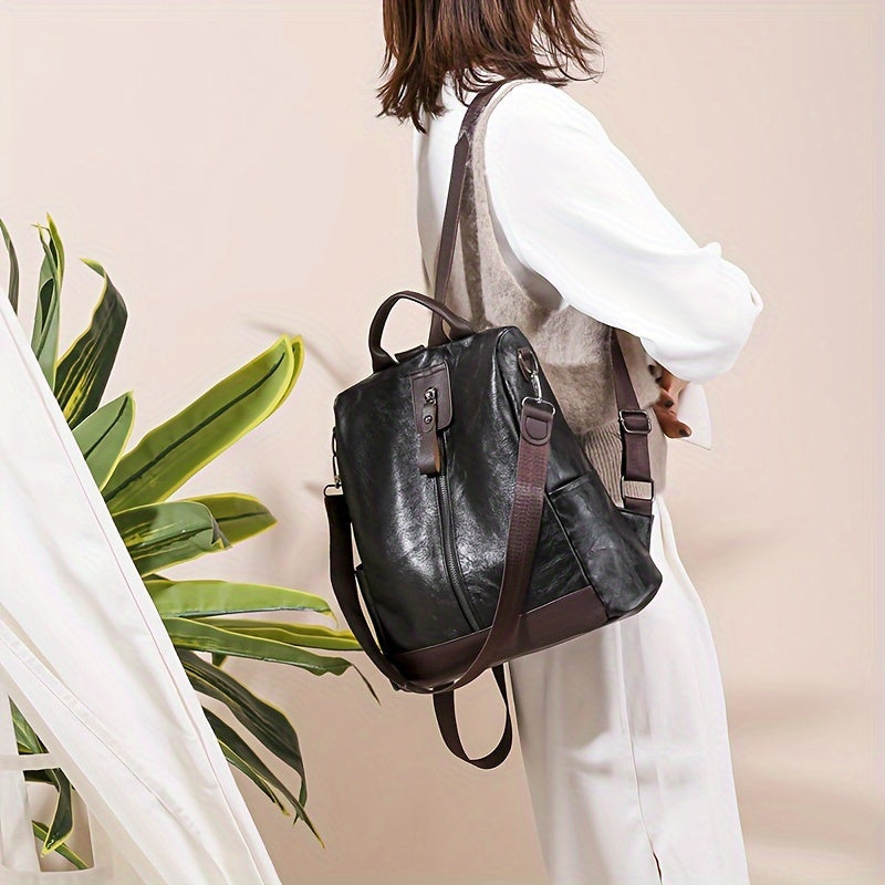 Luvik | Naisten turvavarusteet reppu, erityisesti kehitetty estämään varkauksia - Vegaaninen nahka