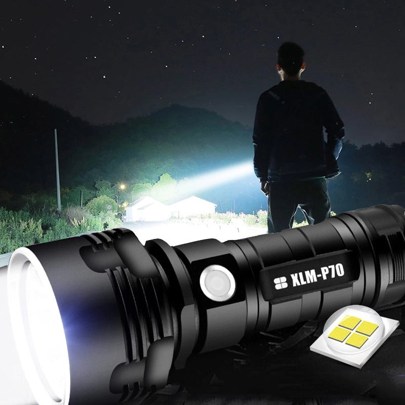 Luvikno | 30000-5000 Lumen høyytelses LED vanntett lommelykt