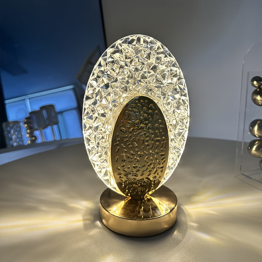 FeatherLamp - USB berøringsbordlampe med unikt fjærdesign Luvikno