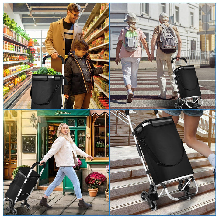 Shopping trolley shopping roller foldable 40L | Luvikno