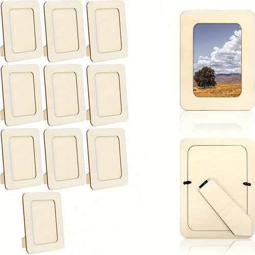 CreativeFrame – Sett med 10 DIY fotorammer Wood Luvikno