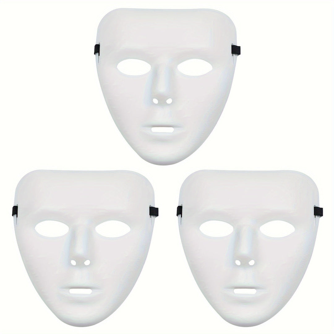 Luvikno | Men’s Full Face Plastic Halloween Mask | Anonymous Cosplay