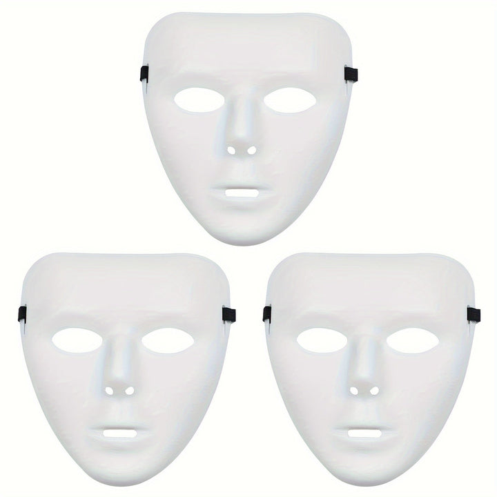 Luvikno | Men’s Full Face Plastic Halloween Mask | Anonymous Cosplay