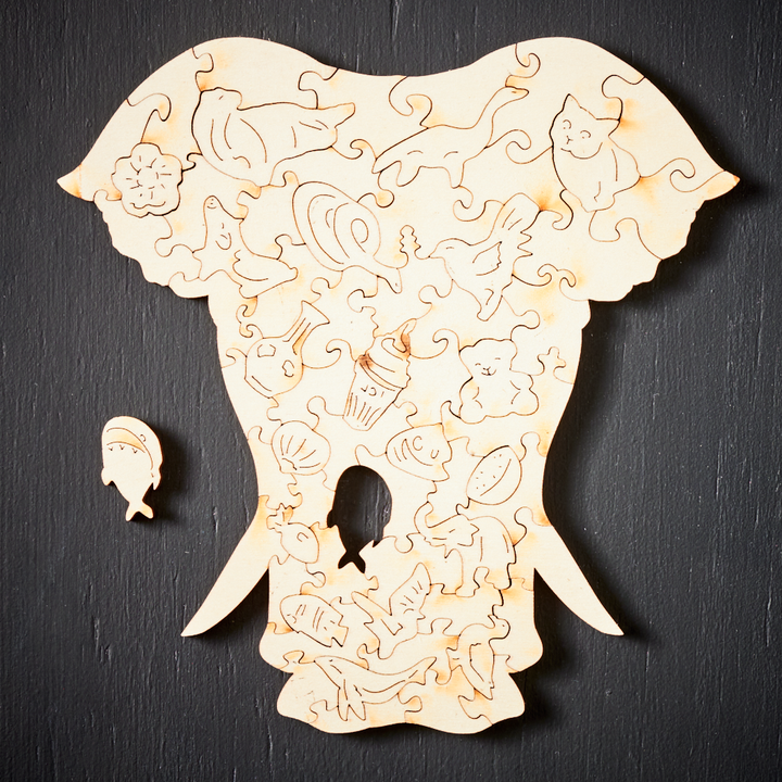 CreativeWood Puslespill – Unike Dyr og Figurer Luvikno