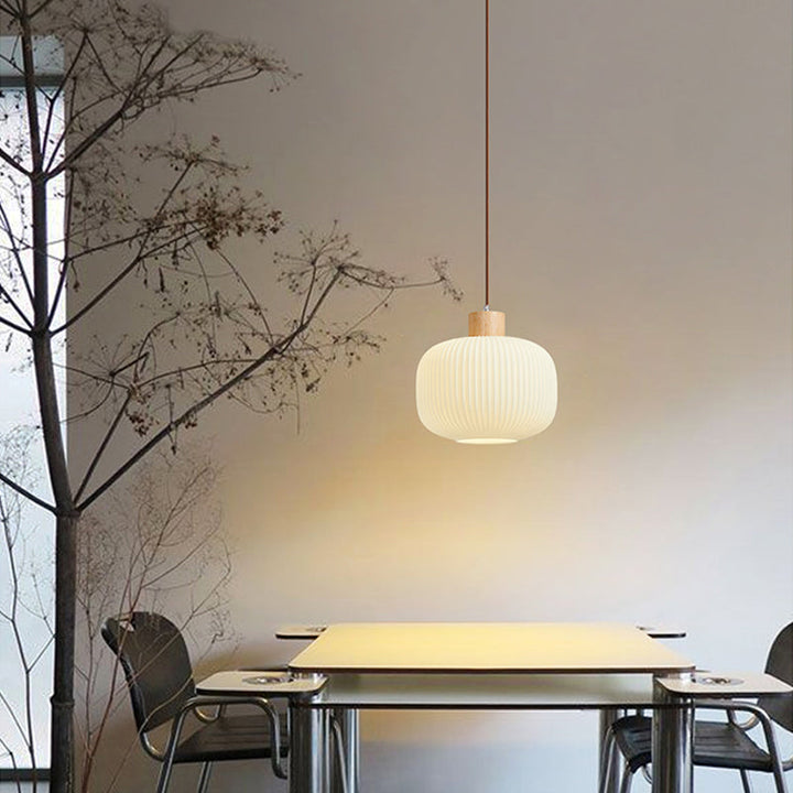 Luvikno | VintageLight - Stilig tre- og glasspendellampe
