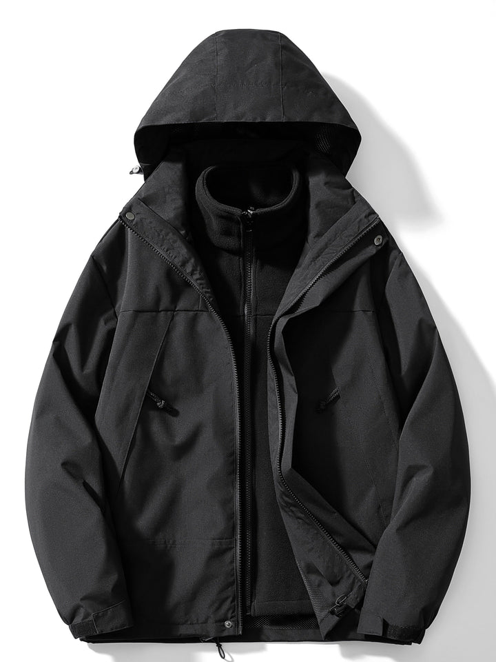 Luvik | 3-i-1 fleece-vinterjakke med hette for kvinner
