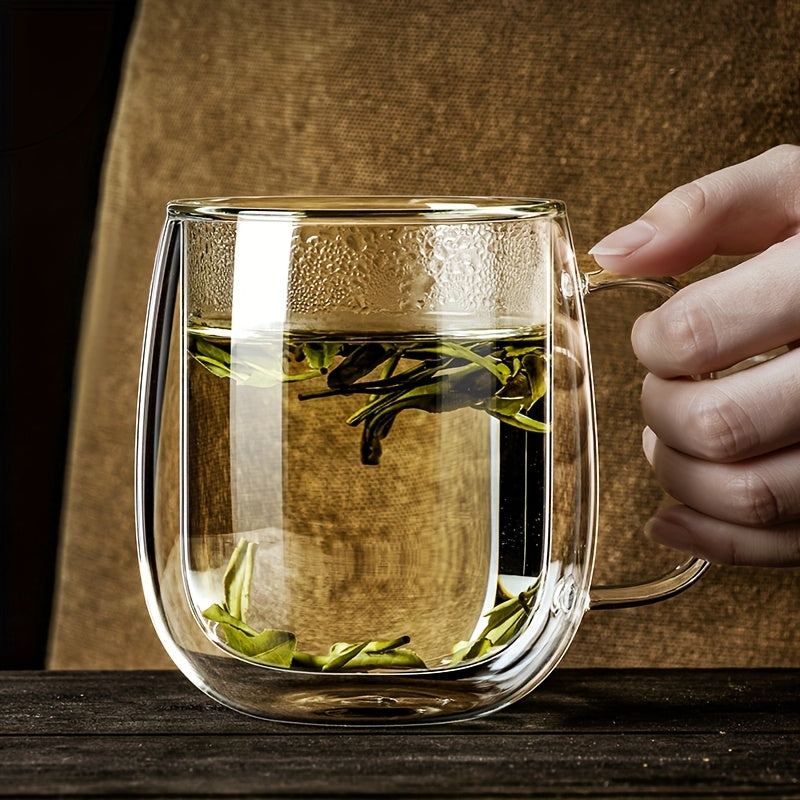 ThermoSip Dobbeltvegget Glasskrus – Borosilikatglass, Varmeresistent & Elegant | Luvikno