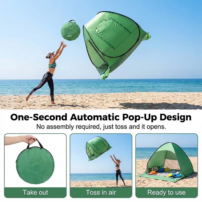 SunSail Breeze Pop-Up Strandtelt 98% UV Beskyttelse | Luvikno