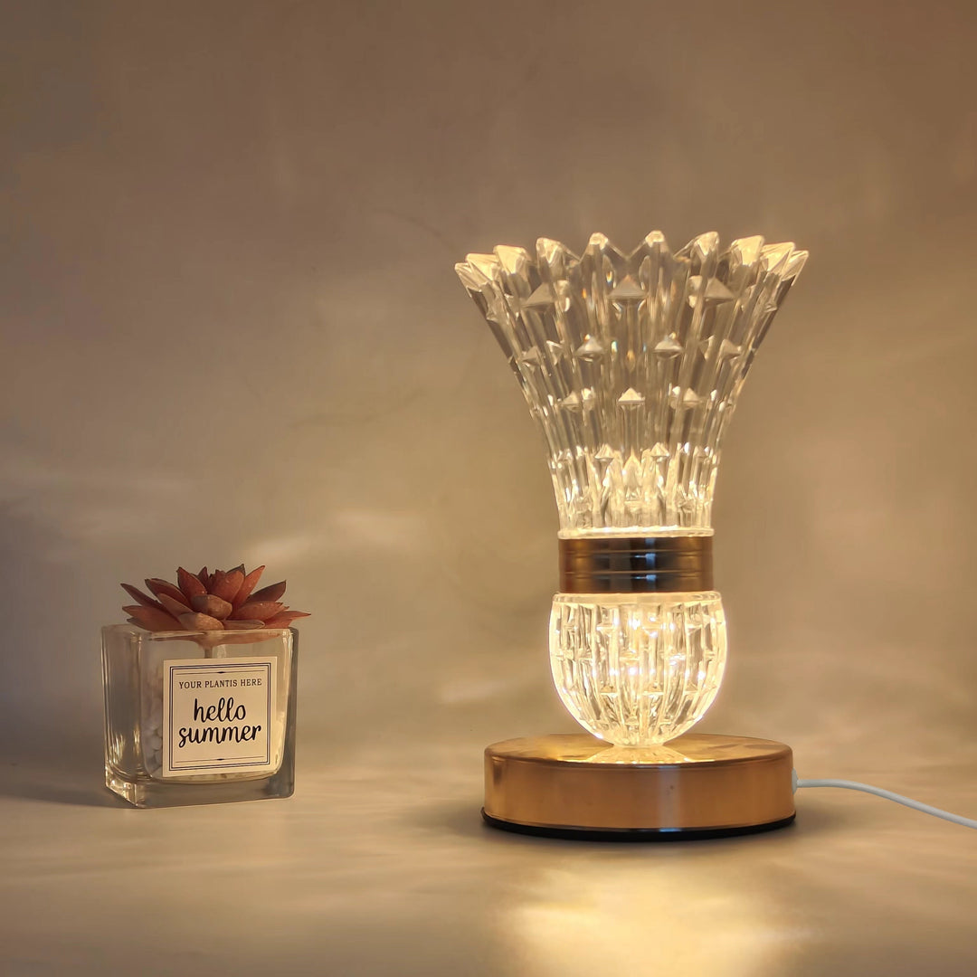 VaseLight - LED Krystall Bordlampe med Dimmbar Atmosfære Luvikno