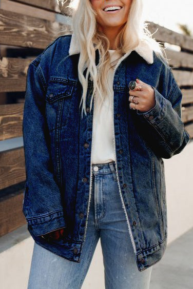 Luvik | Vaahtomuovilla Vuorattu Farkkutakki