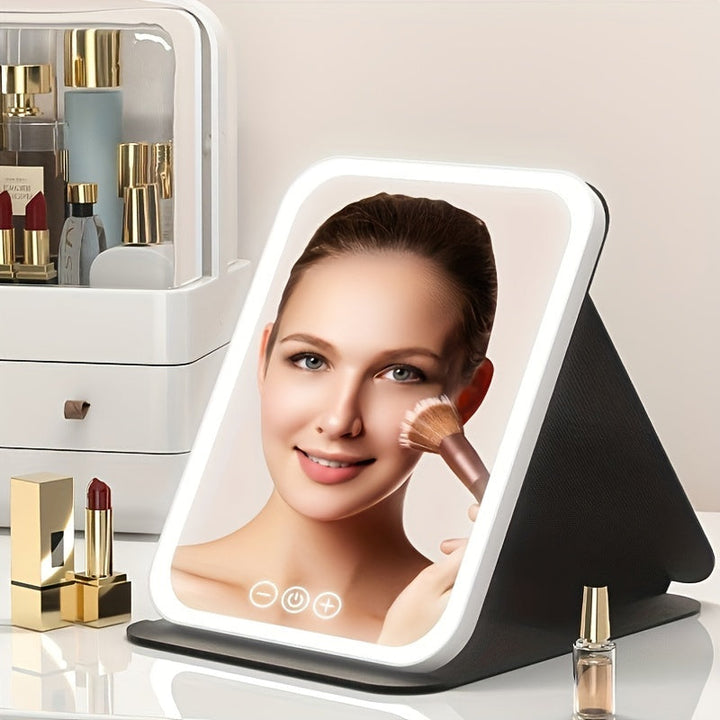 GlowMirror – LED sminkespeil med USB-ladebolle