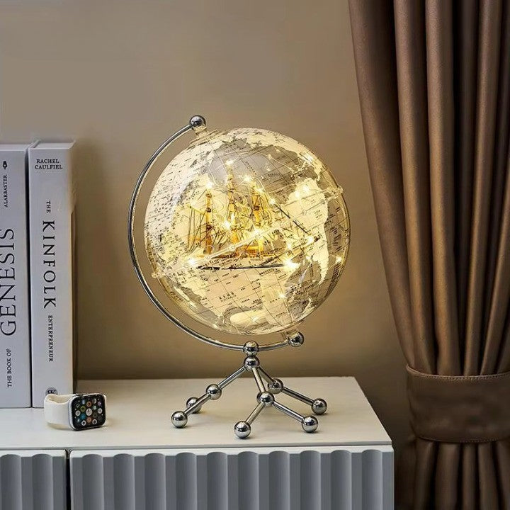 Golden Sail Verdenskart Dekor LED Lys | Luvikno