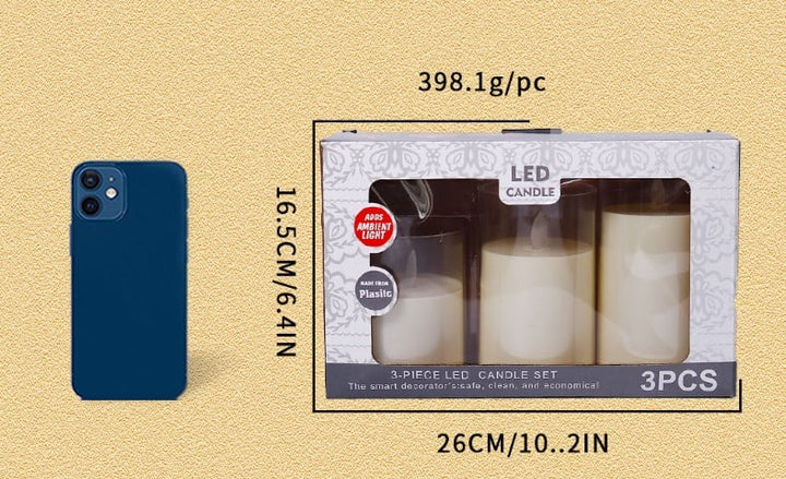 Luvikno | Ekte Uten Flamme Stearinlys LED Elektronisk Lys