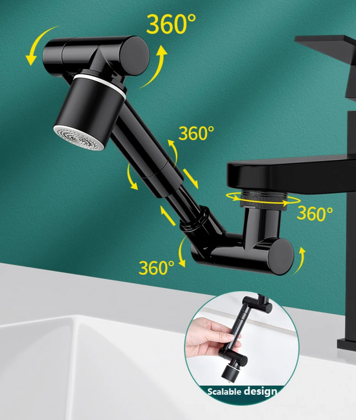 FlexiFlow 360° roterende og utvidbar kranhette Luvikno