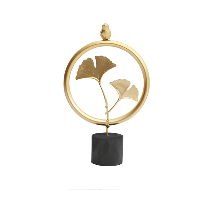 Minimalistisk Ginkgo-blad Skulptur for Elegant Naturlig Sjarm Luvikno