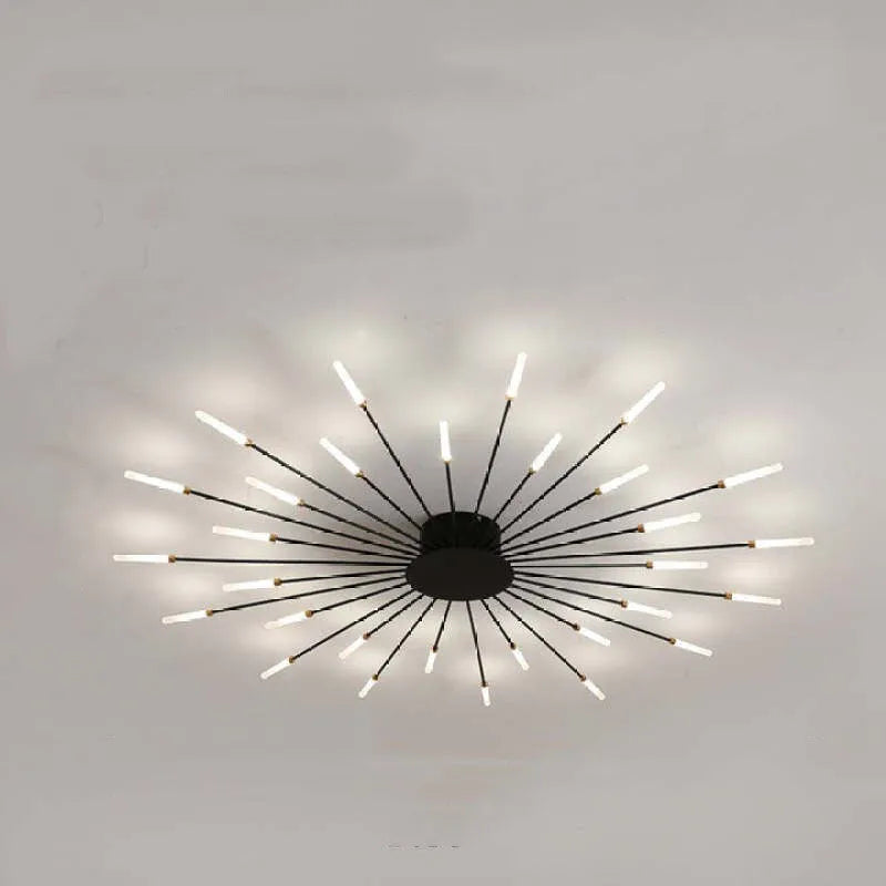 Taklampe moderne metall LED krystallampe Luvikno