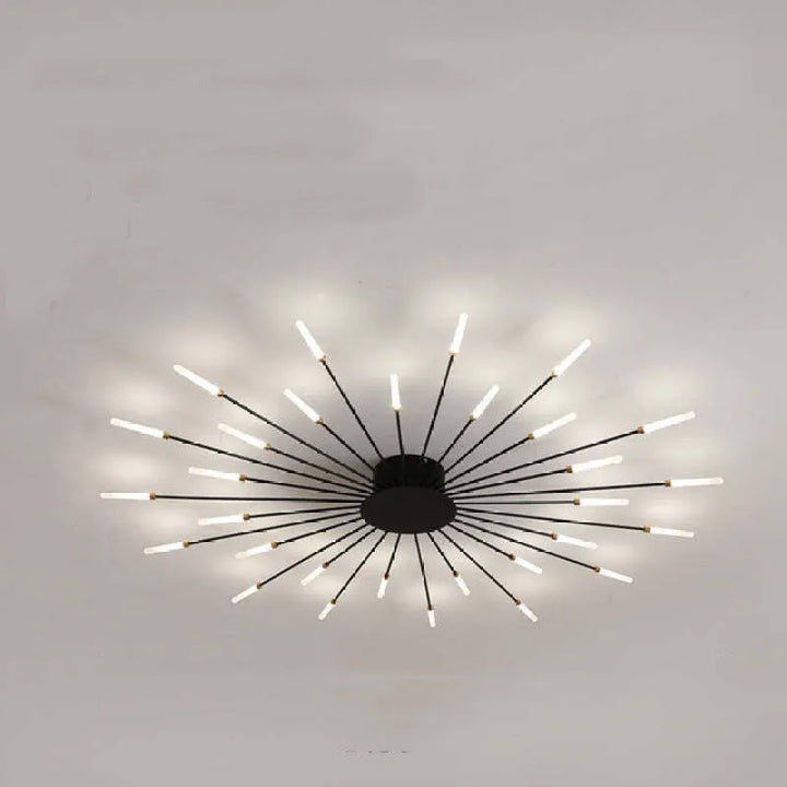 Taklampe moderne metall LED krystallampe Luvikno