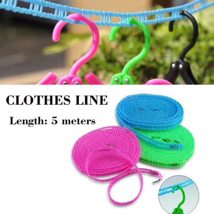 Cloth Line Hengende Tau 5 Meter Luvikno