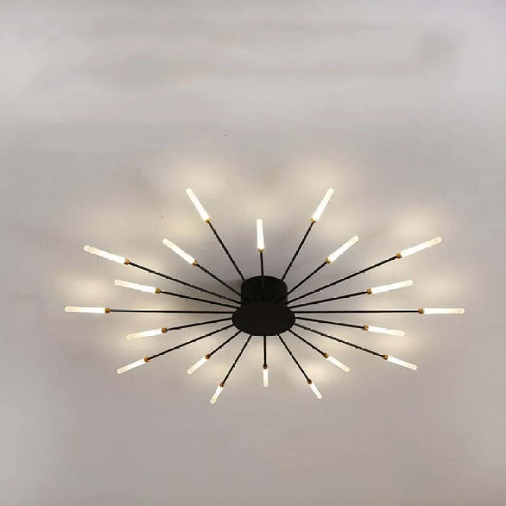 Taklampe moderne metall LED krystallampe Luvikno
