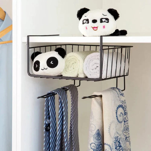 Under Shelf Storage Cabinet Basket Luvikno